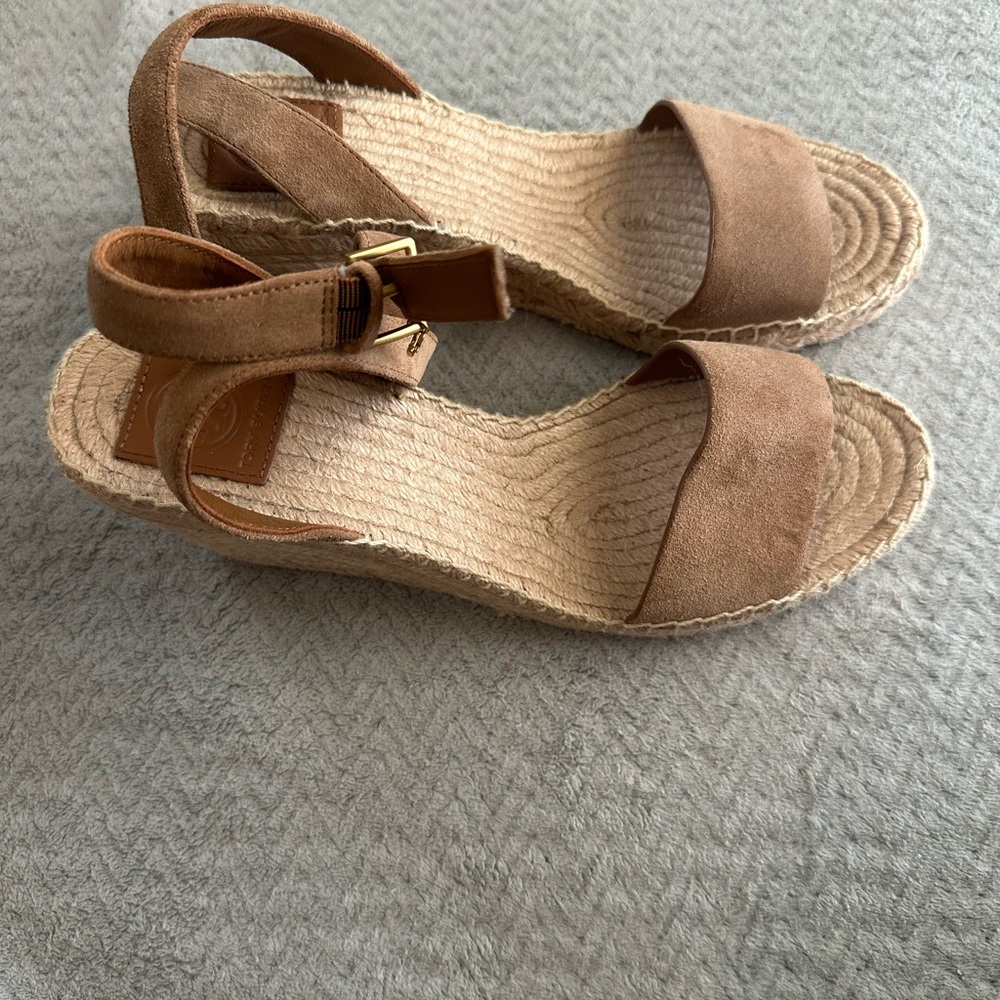 Brown Suede Women's Sandals Tory Burch